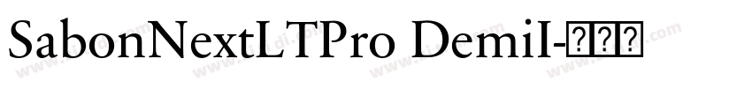 SabonNextLTPro DemiI字体转换 SabonNextLTPro DemiI字体转换